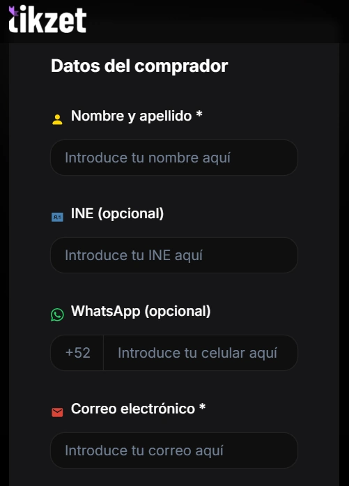 Formulario de datos