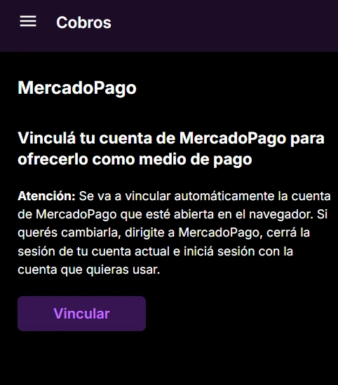 Mercado pago link