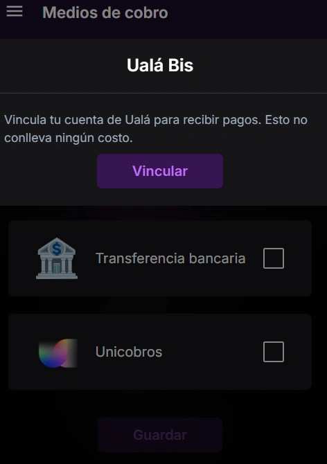 Vincular Ualá