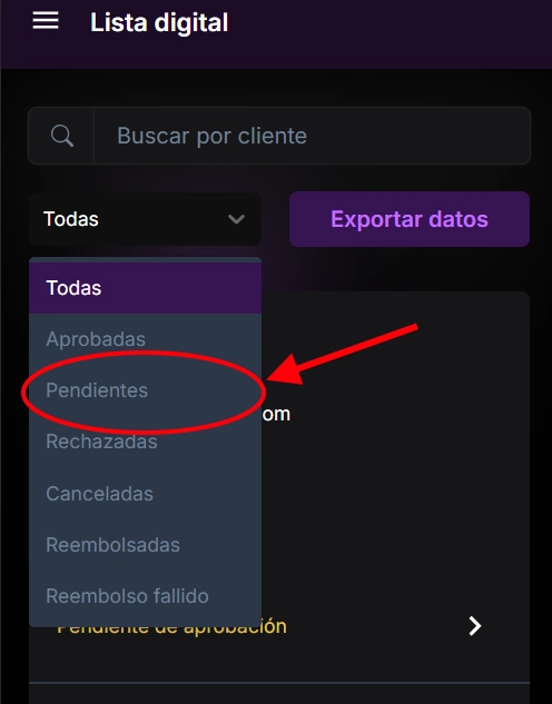 Pendientes