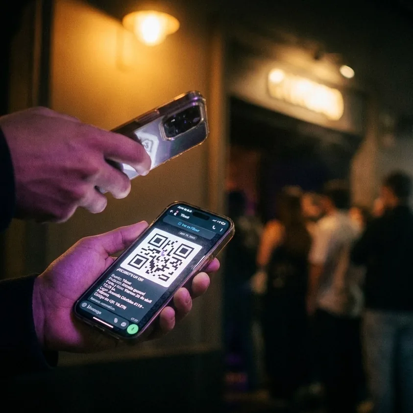 Control de accesos — escáner QR sin internet